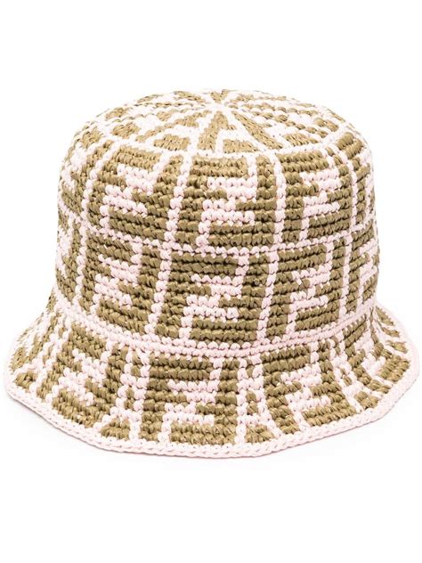 fendi crochet bucket hat
